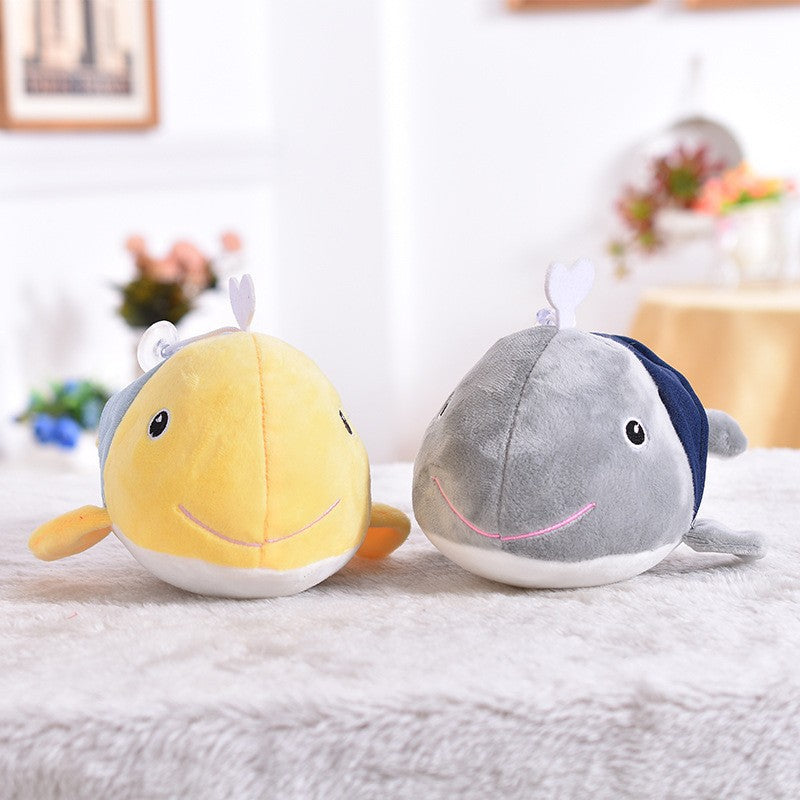 Plush toy processing development doll enterprise mascot cute little crucian carp birthday gift can be printed LOGO gift